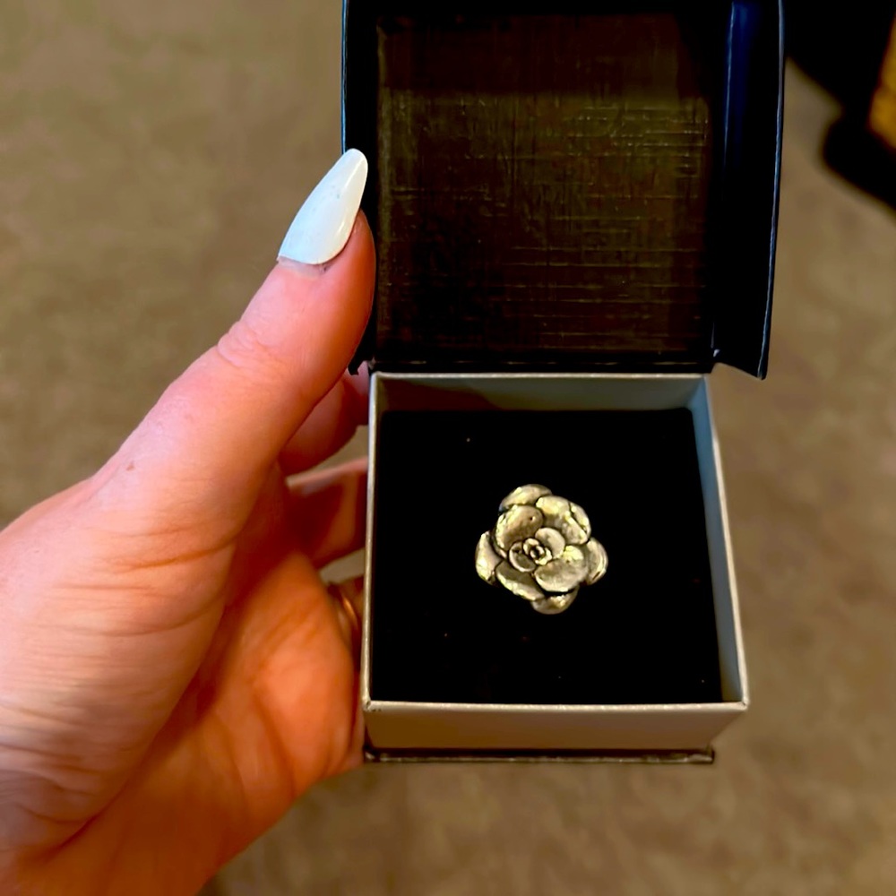 Beautiful silver ring purchased from the local vendor. Hand made size 7